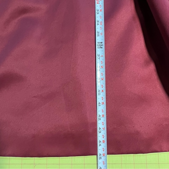 VINTAGE velvet taffeta formal party dress long sleeve scroll puff sleeve 70s 80s - Picture 15 of 15